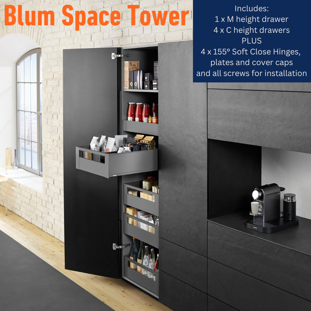Blum Space Tower with Gallery Rail Fronts – Blum Warehouse