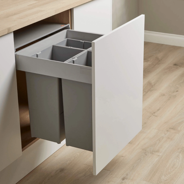 Wesco Pull Boy Vario 9 X L Incasso Pattumiera Grigio variabile contenitore con coperchio singolo diverse misure, Grau, 60er Schrank, 277mm hoch Wesco Pull Boy Vario 9 X L Incasso Pattumiera Grigio variabile contenitore con coperchio singolo diverse misure, Grau, 60er Schrank, 277mm hoch