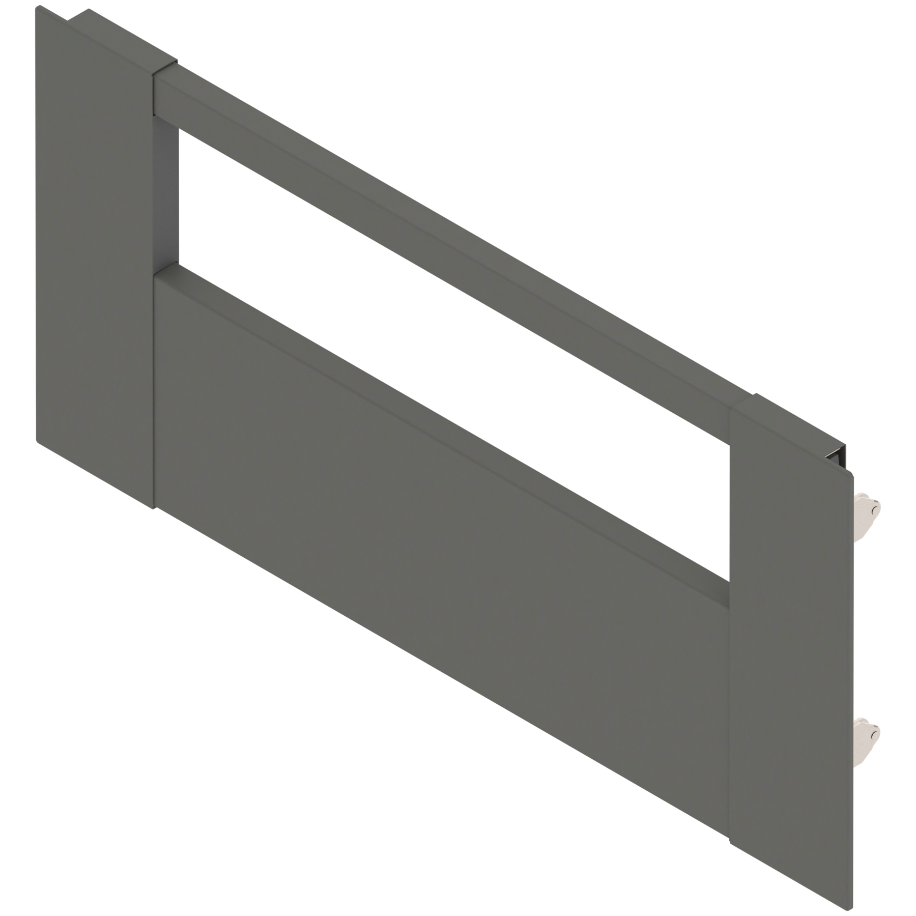 LEGRABOX DRAWER FRONT 450mm ORION GREY with FRONT GALLERY RAIL 0121122 ...