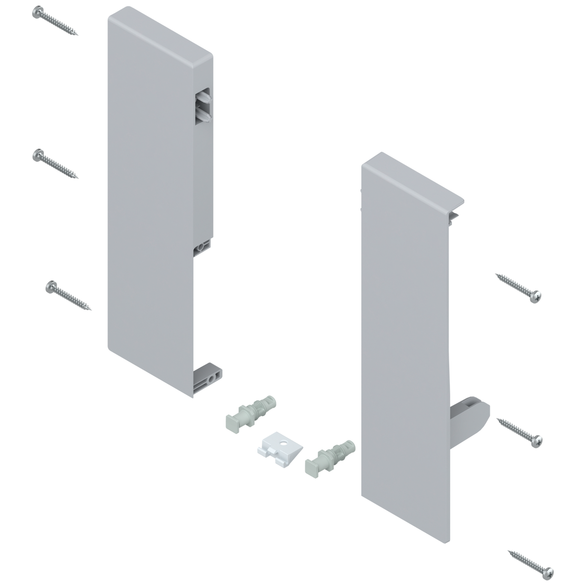 INNER DRAWER FRONT BRACKETS PAIR GREY FOR ANTARO 04438914 ZIF.74D0 ...
