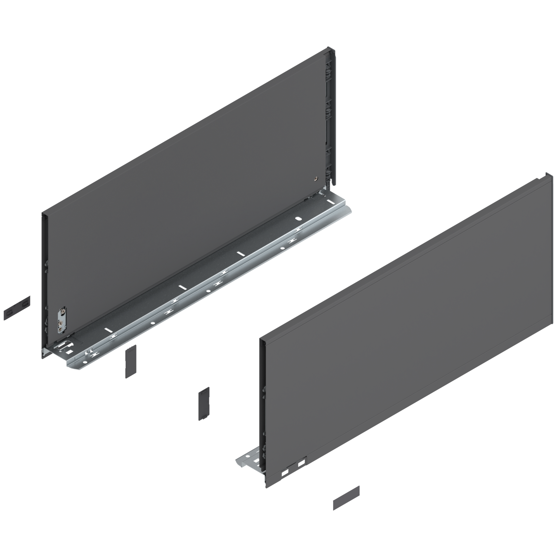 LEGRABOX DRAWER SIDE 55cm ORION GREY PAIR F HEIGHT 09249100